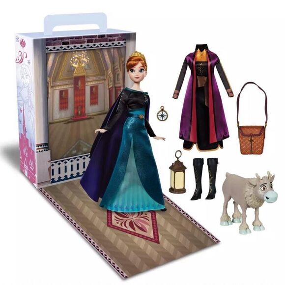 NEW Anna Story Doll Friends Play Set Frozen 1 & 2 NIB Disney Store SHIPS TODAY! - Picture 2 of 11